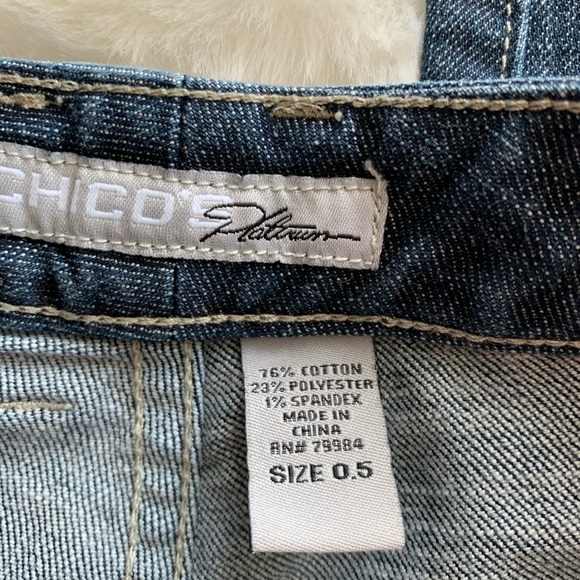 Chico’s platinum jeans size 0.5 6 EUC - Picture 4 of 6